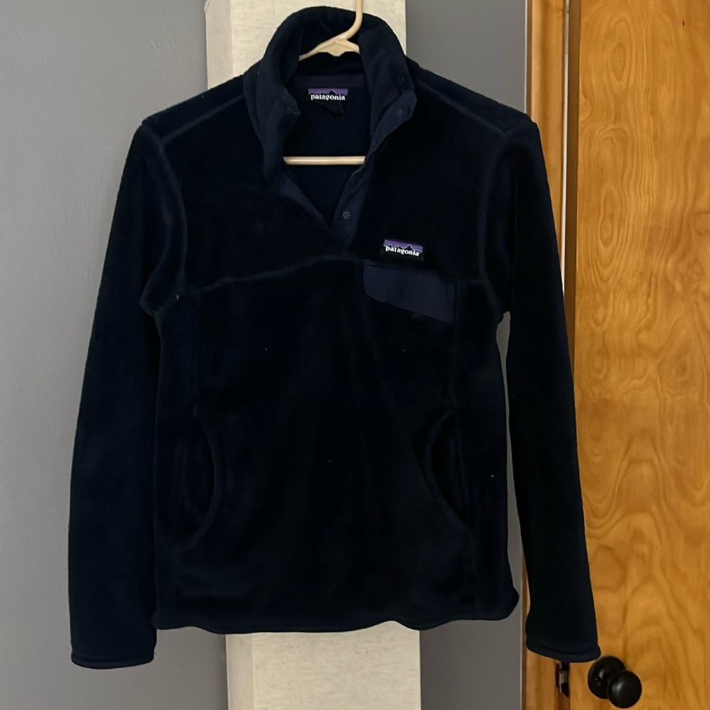 Navy Blue Patagonia Quarter Snap Fleece - image 1